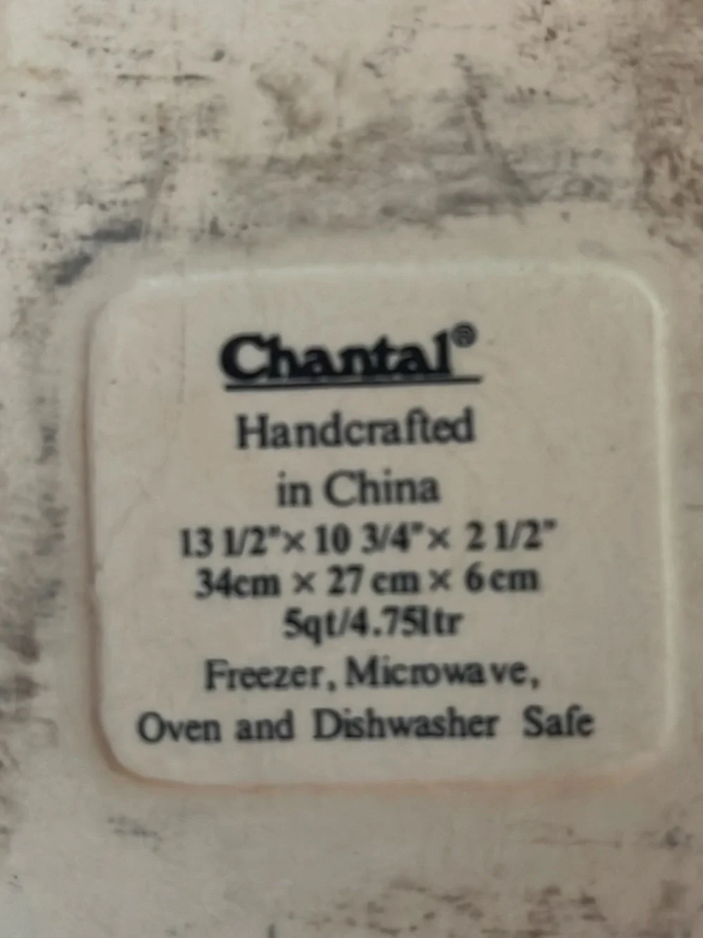 Chantal sleek rectangular