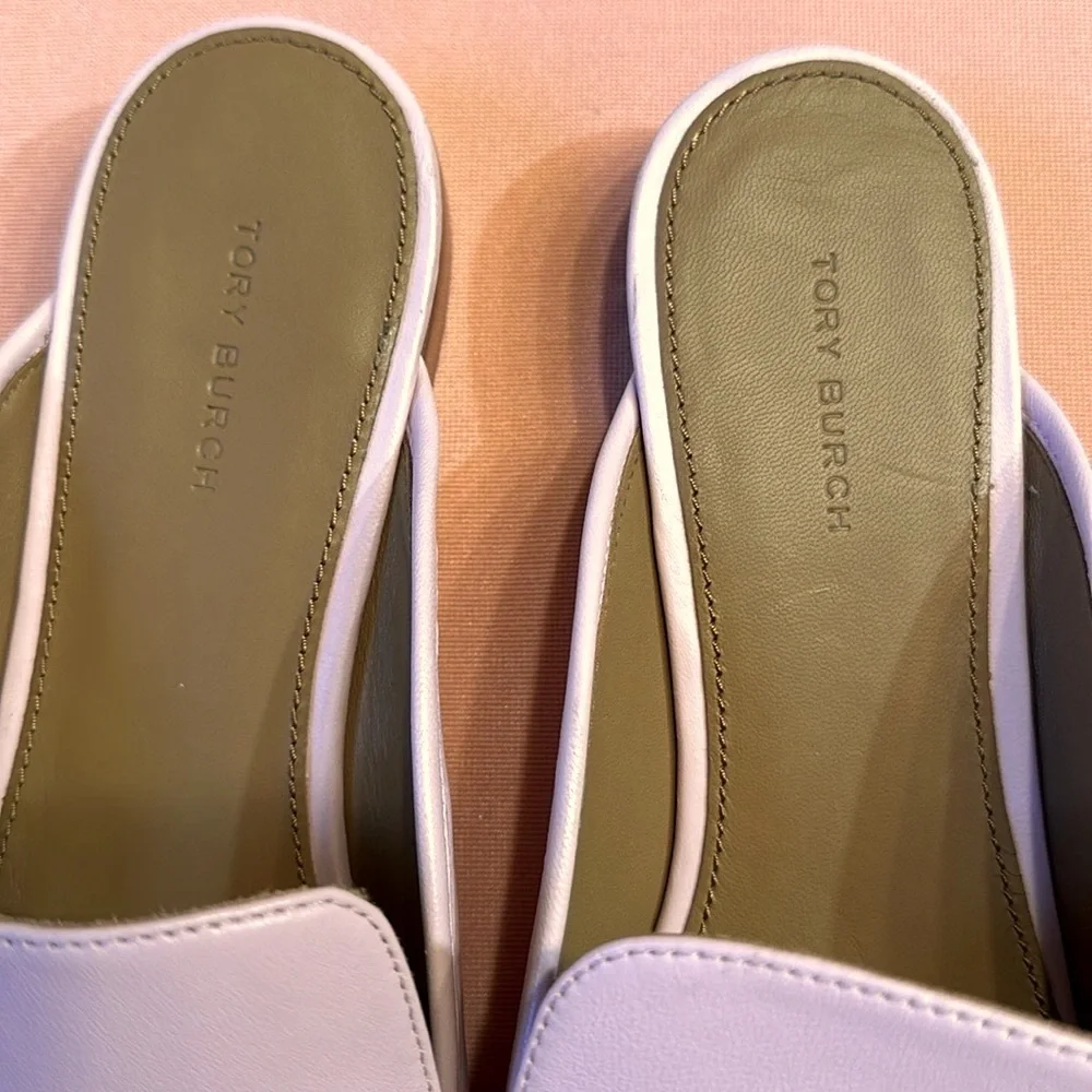 New TORY BURCH Leather Shoes. Pink. Size 9.
