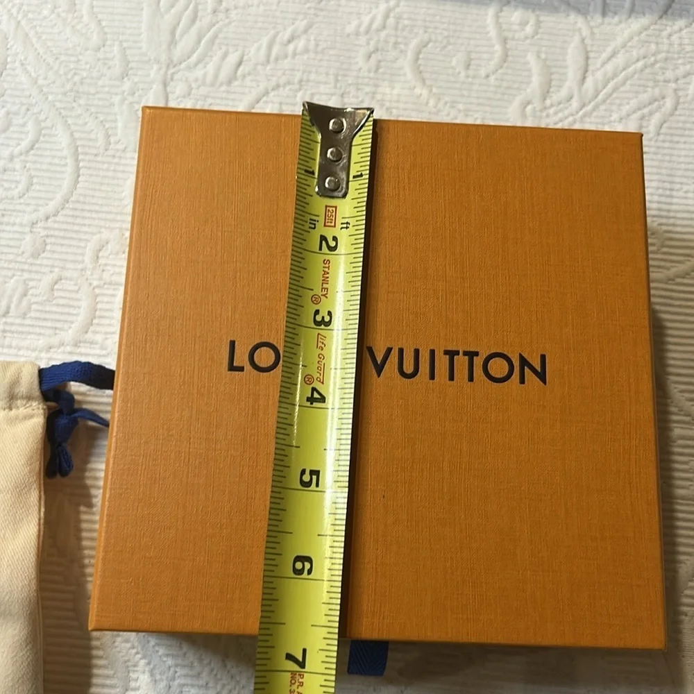 Louis Vuitton Orange Box Set with Blue Ribbon