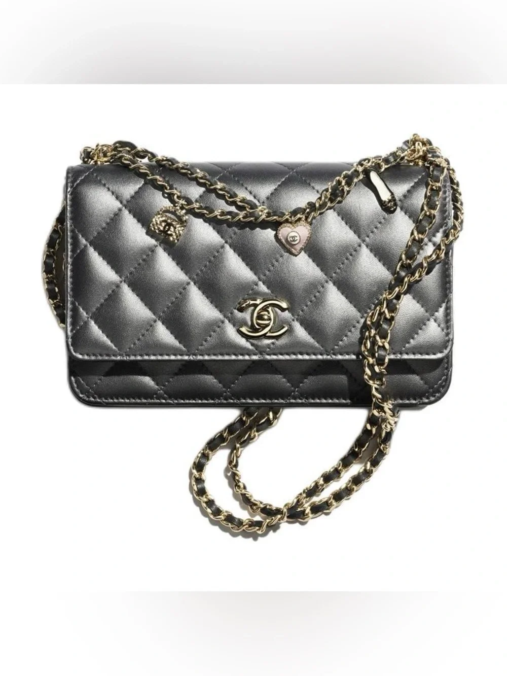 CHANEL CC turnlock charms wallet on chain WOC ⭐️RARE⭐️