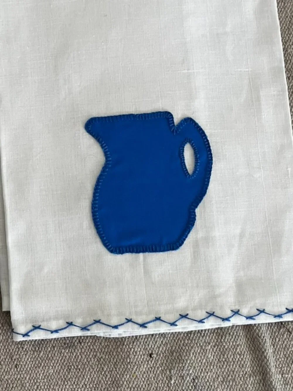 vintage tea towels vintage handmade