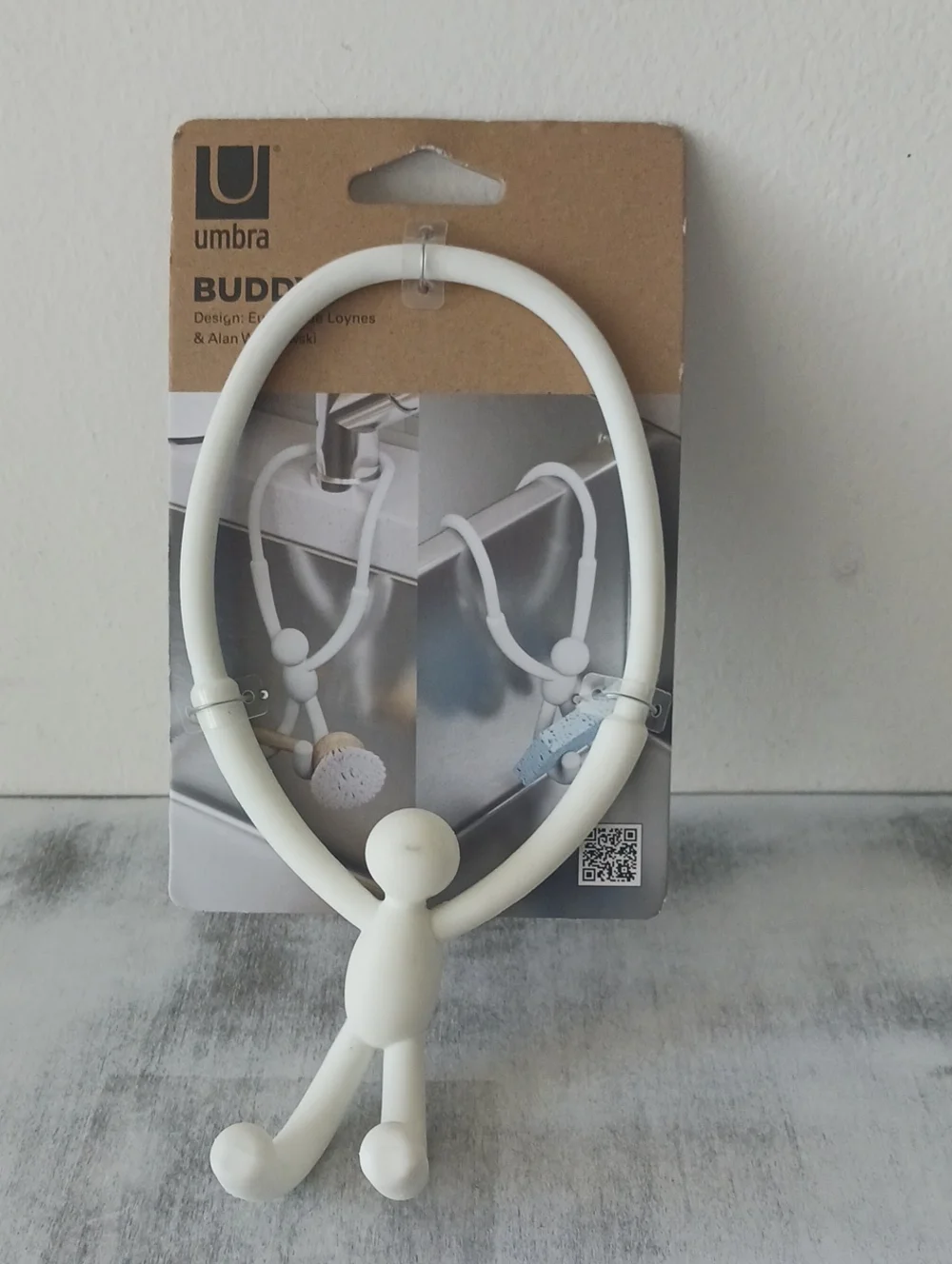 Umbra Buddy Silicone Hanging Scrubber - Cream White