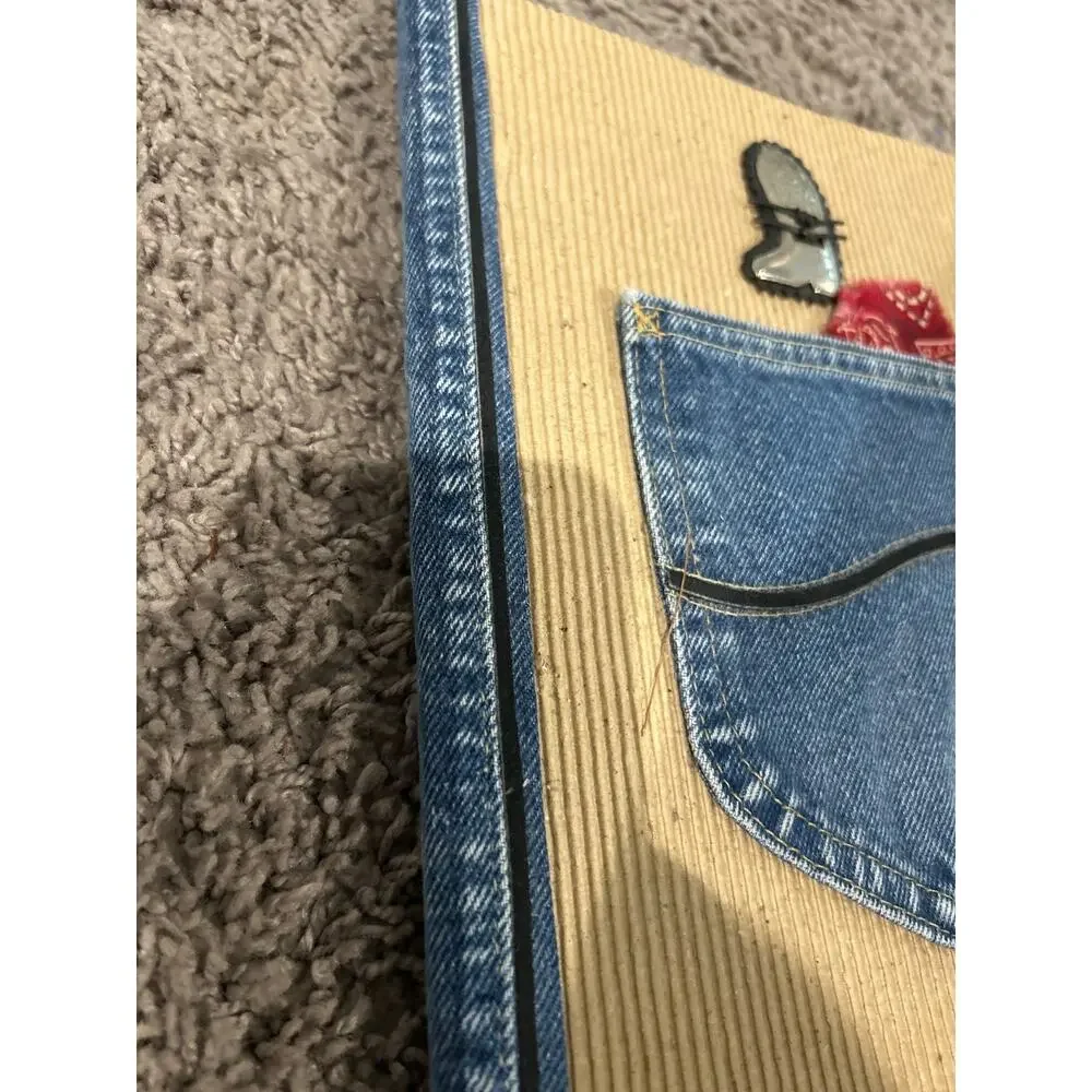 Handmade denim journal