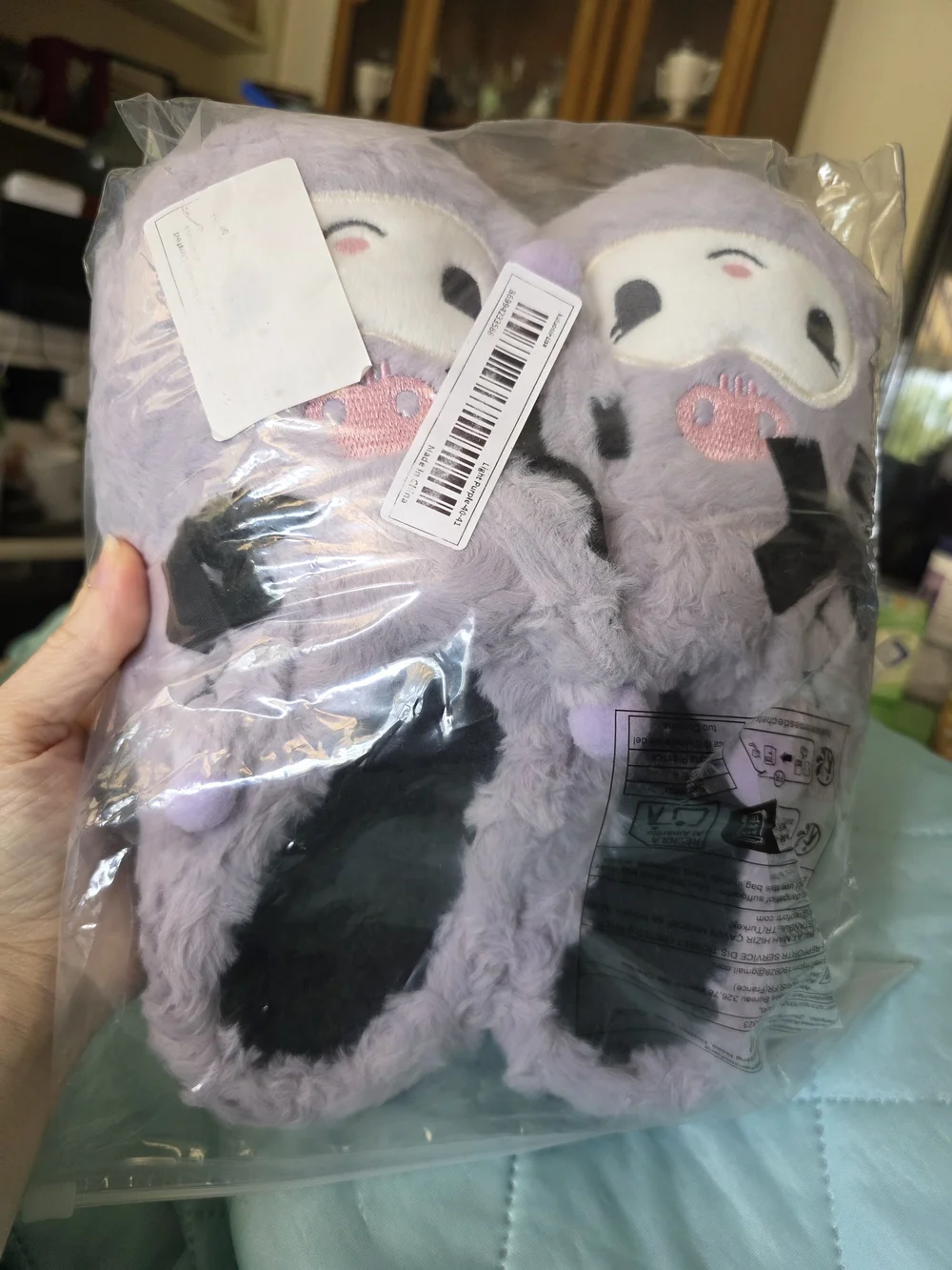 Sanrio Kuromi Purple Slippers