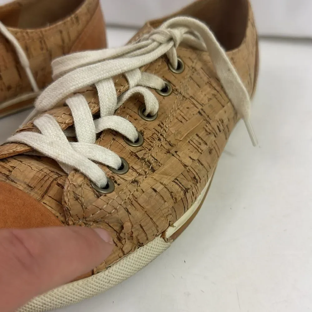 Kork-ease Silvia Brown Cork Leather Women's Sneakers