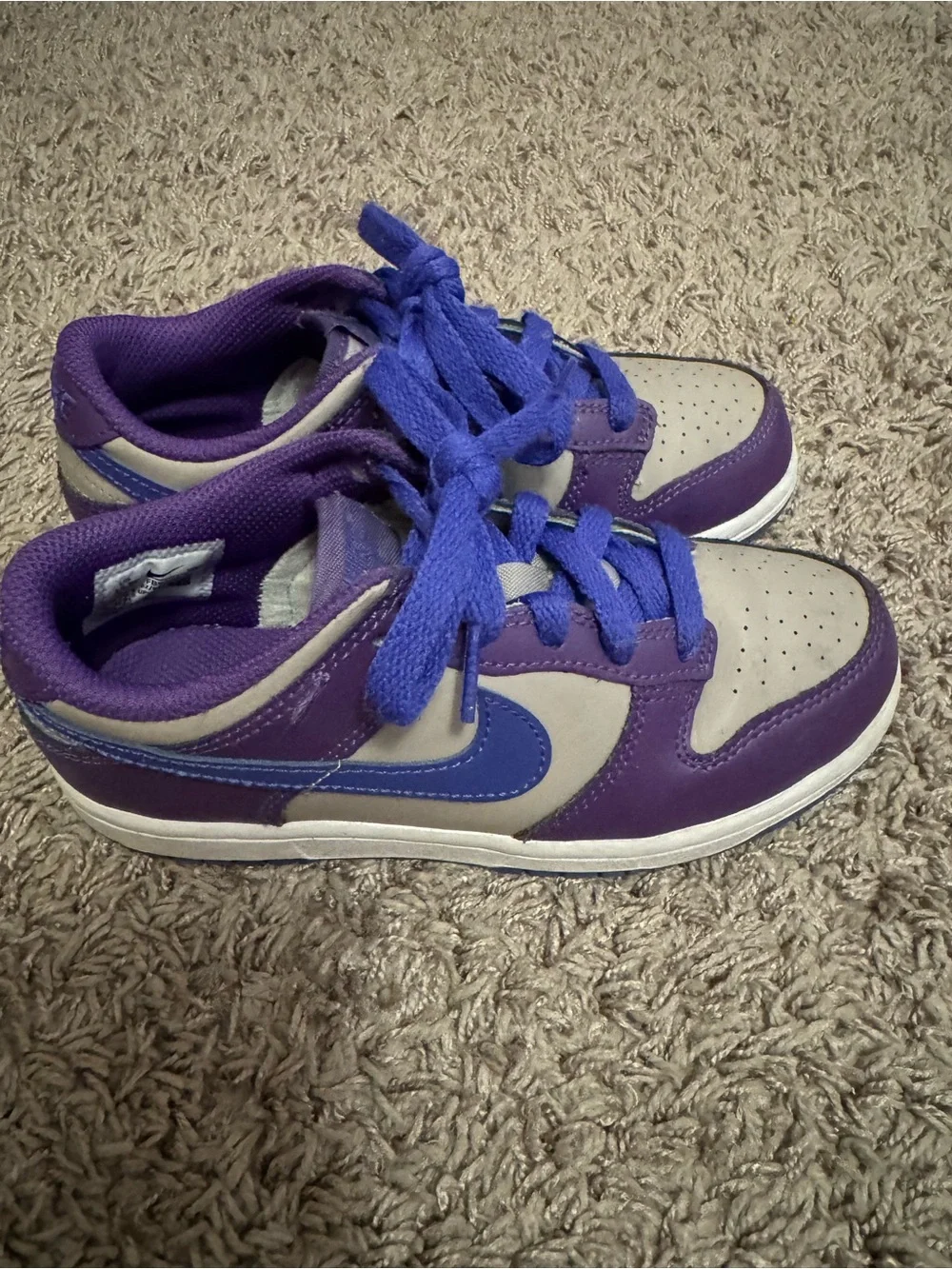 Nike Kids Purple, Gray & Blue Low-Top Sneakers