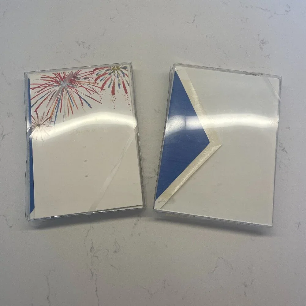 Caspari Boxed Fireworks Invitations, 2 Boxes‎ of 10, NWT
