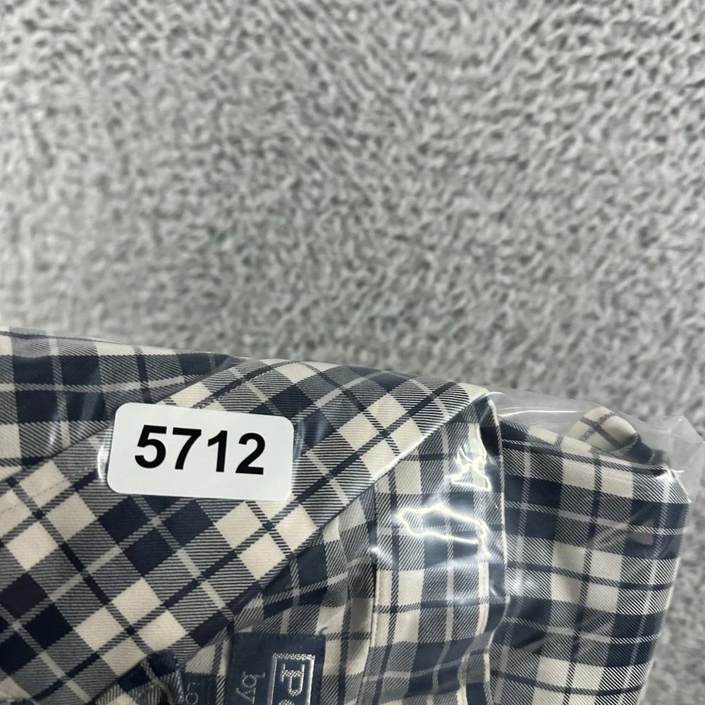 VINTAGE Polo Ralph Lauren Plaid Shirt Mens XL White Lowell Sport 100%‎ Cotton
