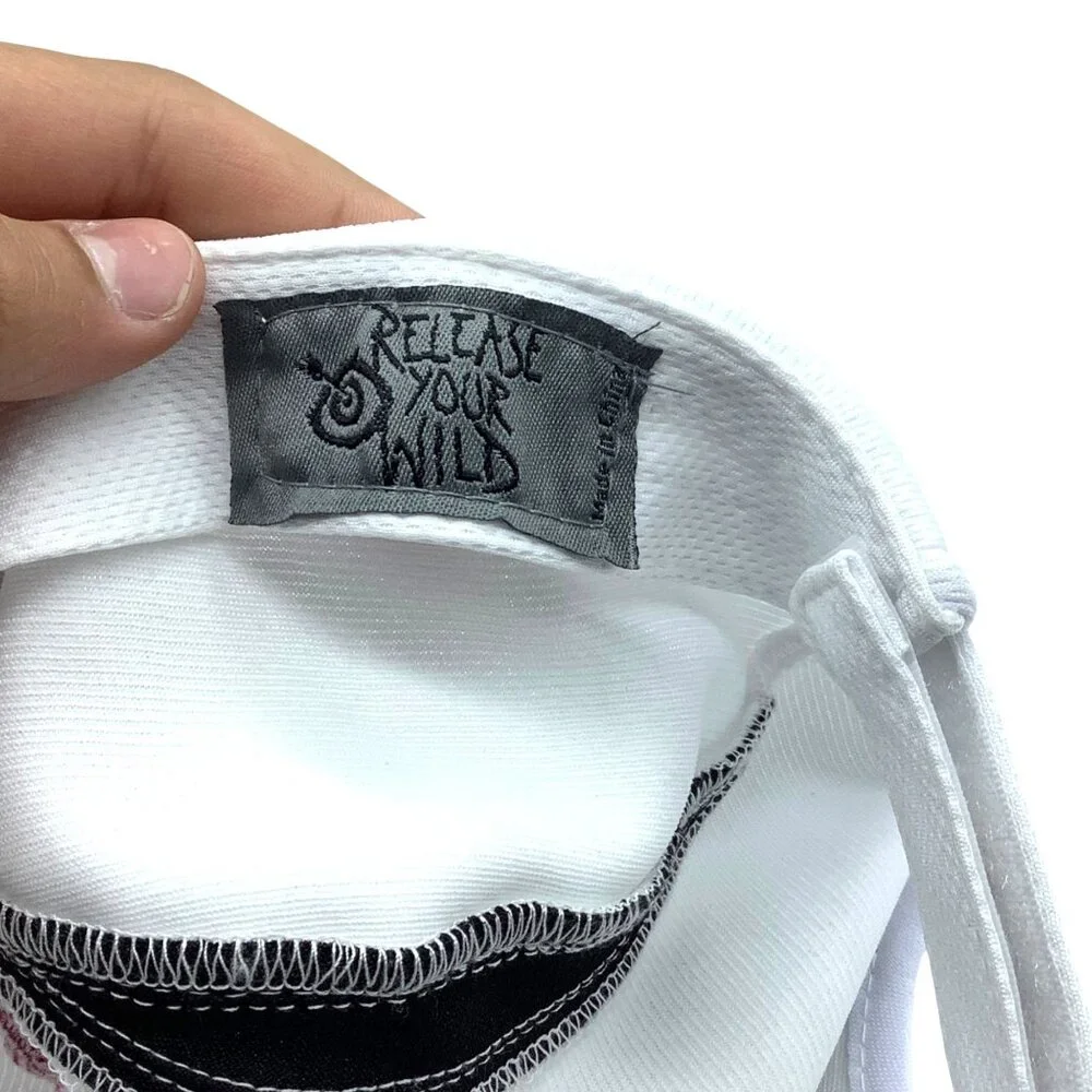 Release Your Wild Marathon‎ Performance Cap Adjustable White Burgundy OS