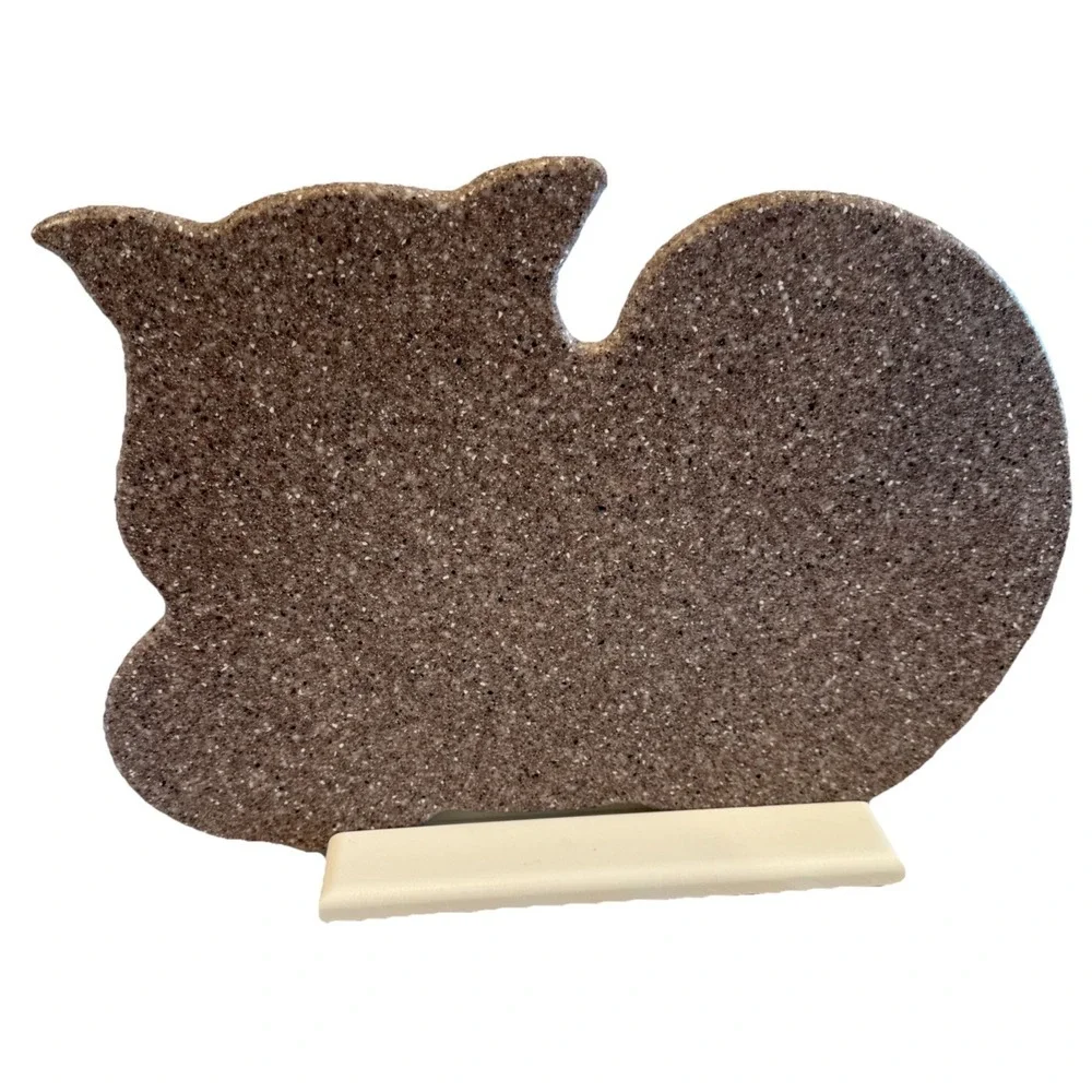 Cat Shaped Corian Cutting Board‎ • Charcuterie Trivet • Kitchen Decor 14 X 10