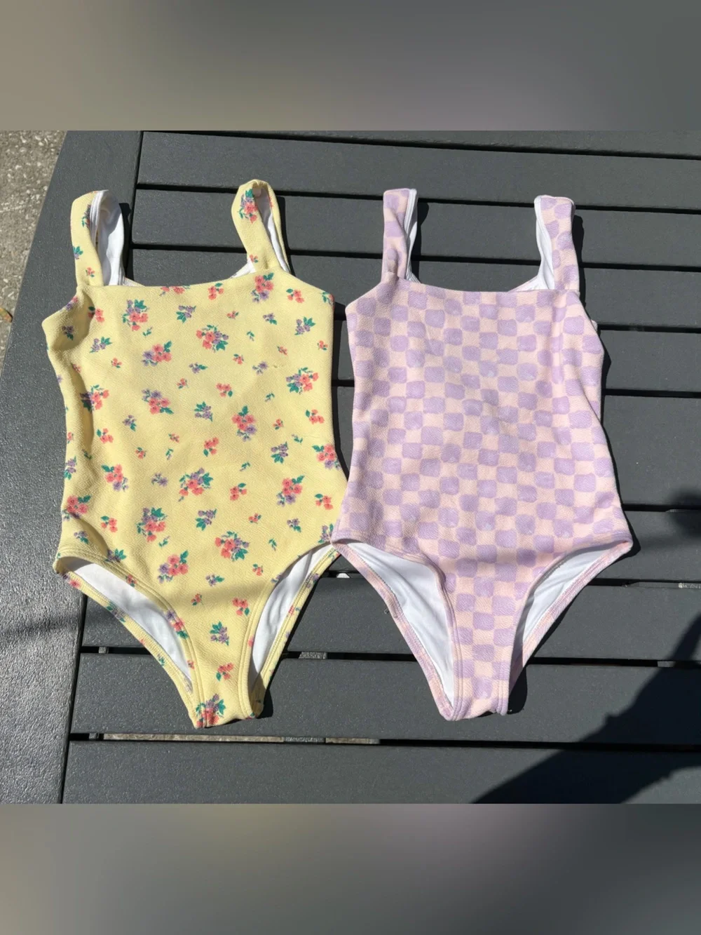 Old Navy Girls' Pastel one piece swimsuit bundle size 8 M