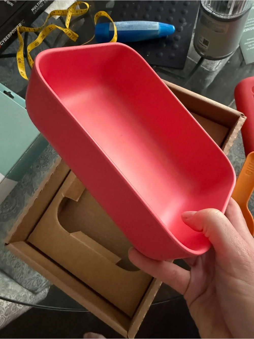 Ollie Red Silicone Pet Food Container