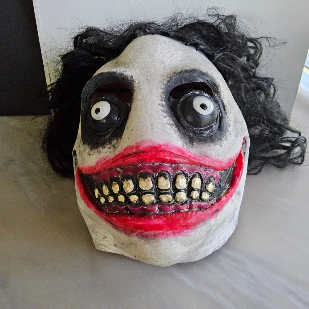 Jeff‎ the Killer Mask Creepy Horror Halloween Costume Mask with Hair