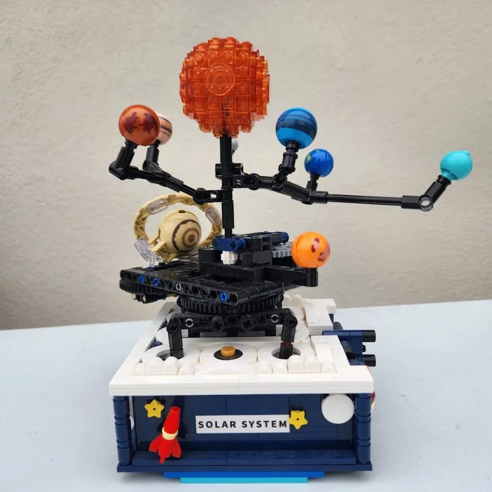 Solar System Building Kit Space Exploration Lego Compatible Rocket Astronomy Edu