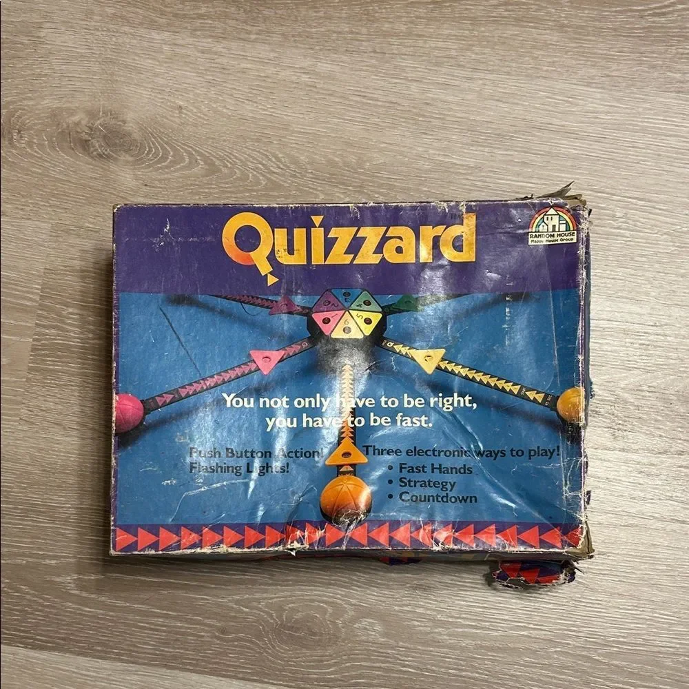 Vintage Quizzard Electronic Quiz Game By Random House 1988 TESTED