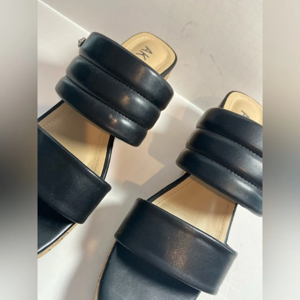 Anne Klein black faux