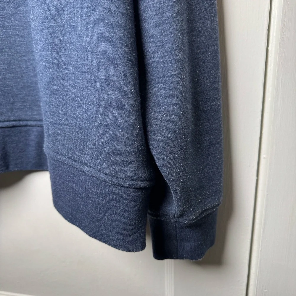 Orvis Signature Quarter Zip Snap Pullover Navy Blue XXL