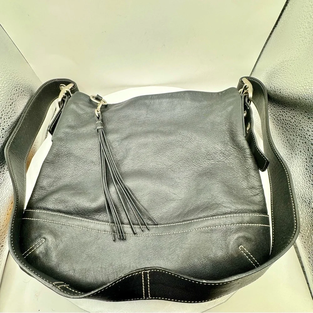 EUC Vintage‎ Authentic COACH  #1415 Black Leather Legacy Slim Crossbody