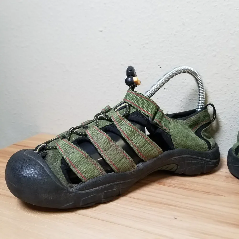 Keen Kids Size 4‎ Newport Water Sandals Olive Green Outdoor Hiking Shoe Gorpcore