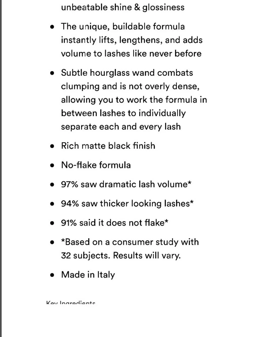 GrandeDRAMA Intense Thickening Mascara — Black