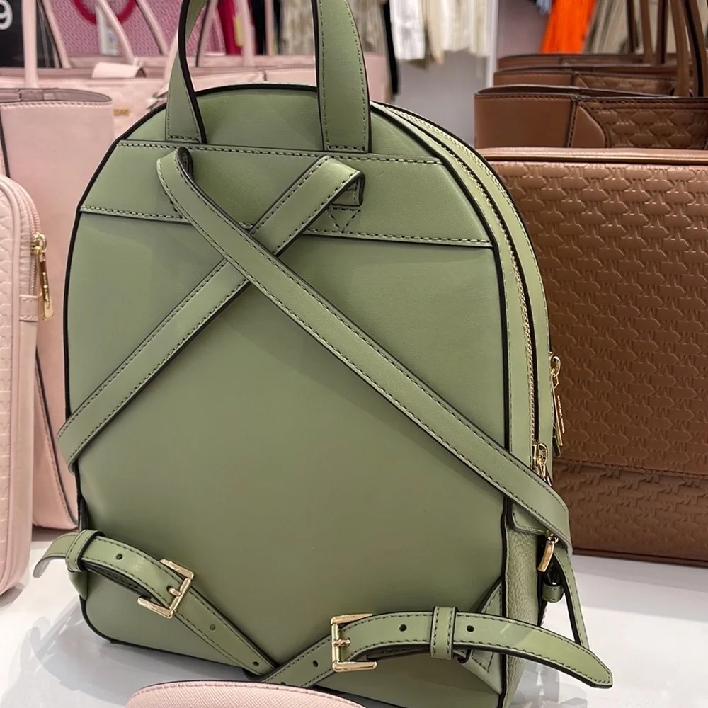 Michael Kors Jaycee Medium Logo Backpack  Light Sage