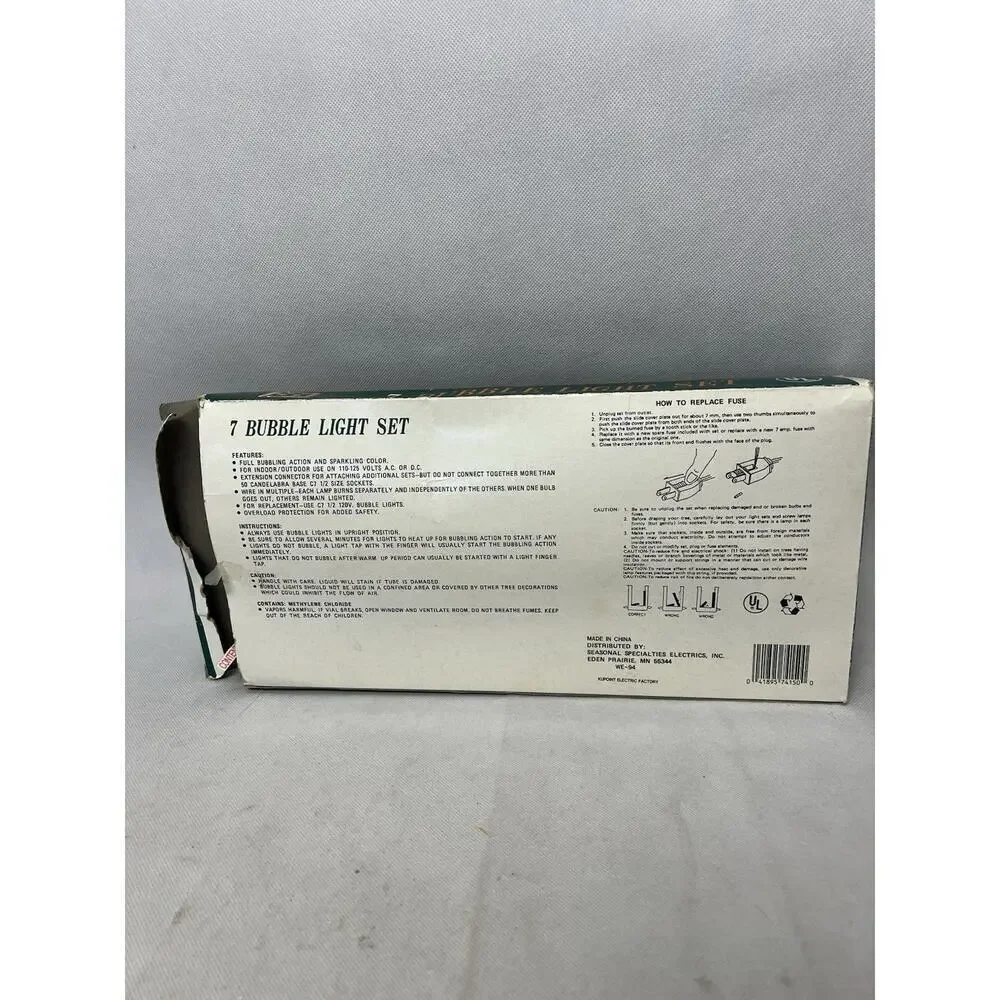 Seasonal Specialties Electrics tested working
