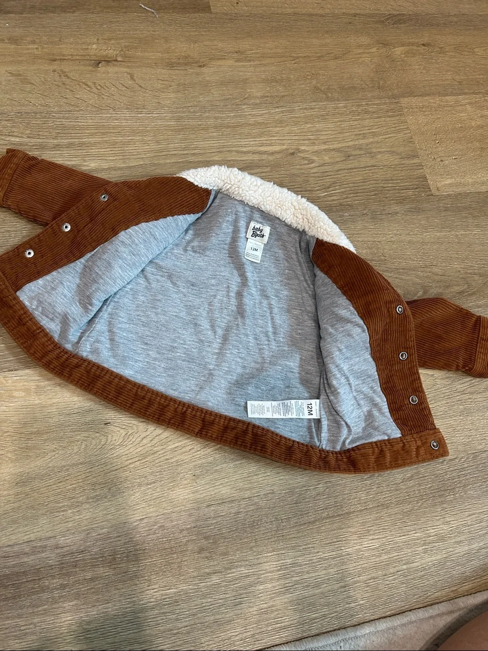 OshKosh B'gosh Corduroy Sherpa Collared Jacket |Size 12 months