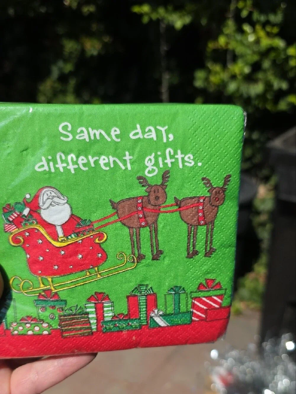 Holiday Party Napkin Pack - Festive Red, Green, Blue Designs