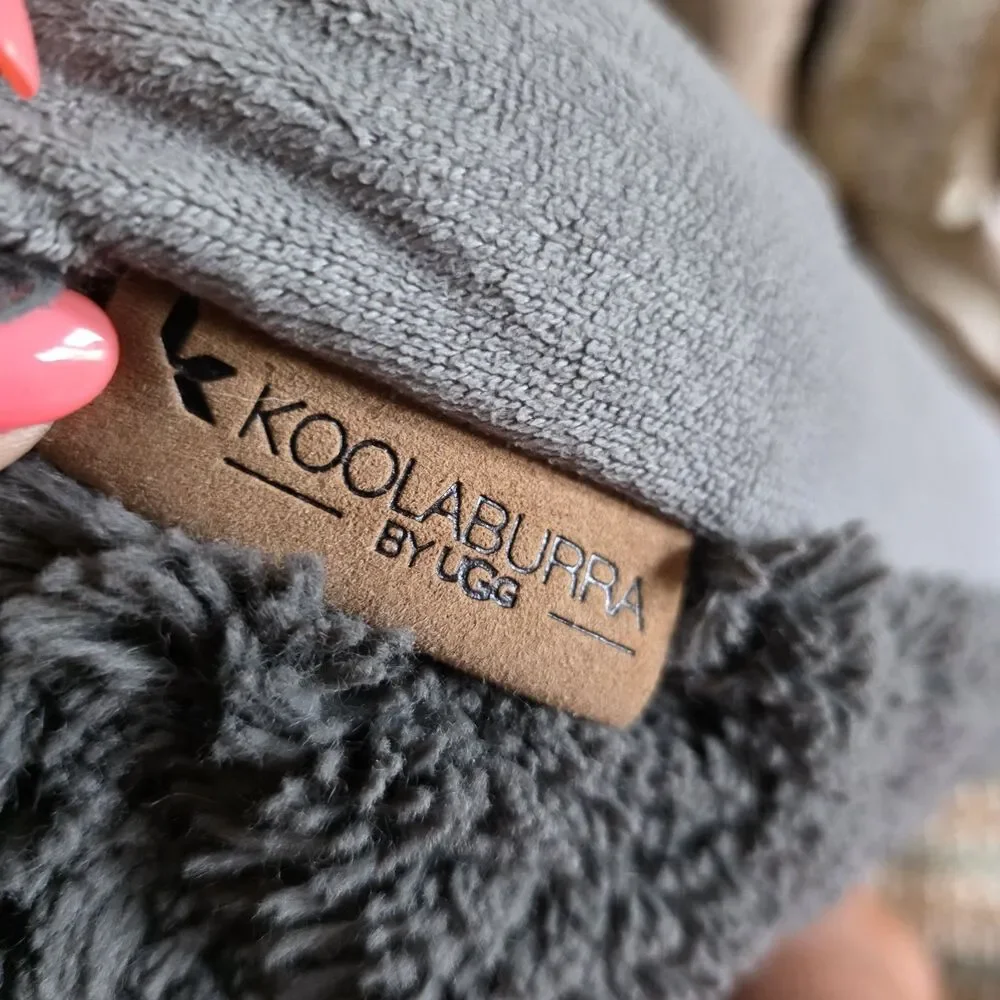Koolaburra by UGG Gray Decorative Sculpted Faux Fur Pillow 20