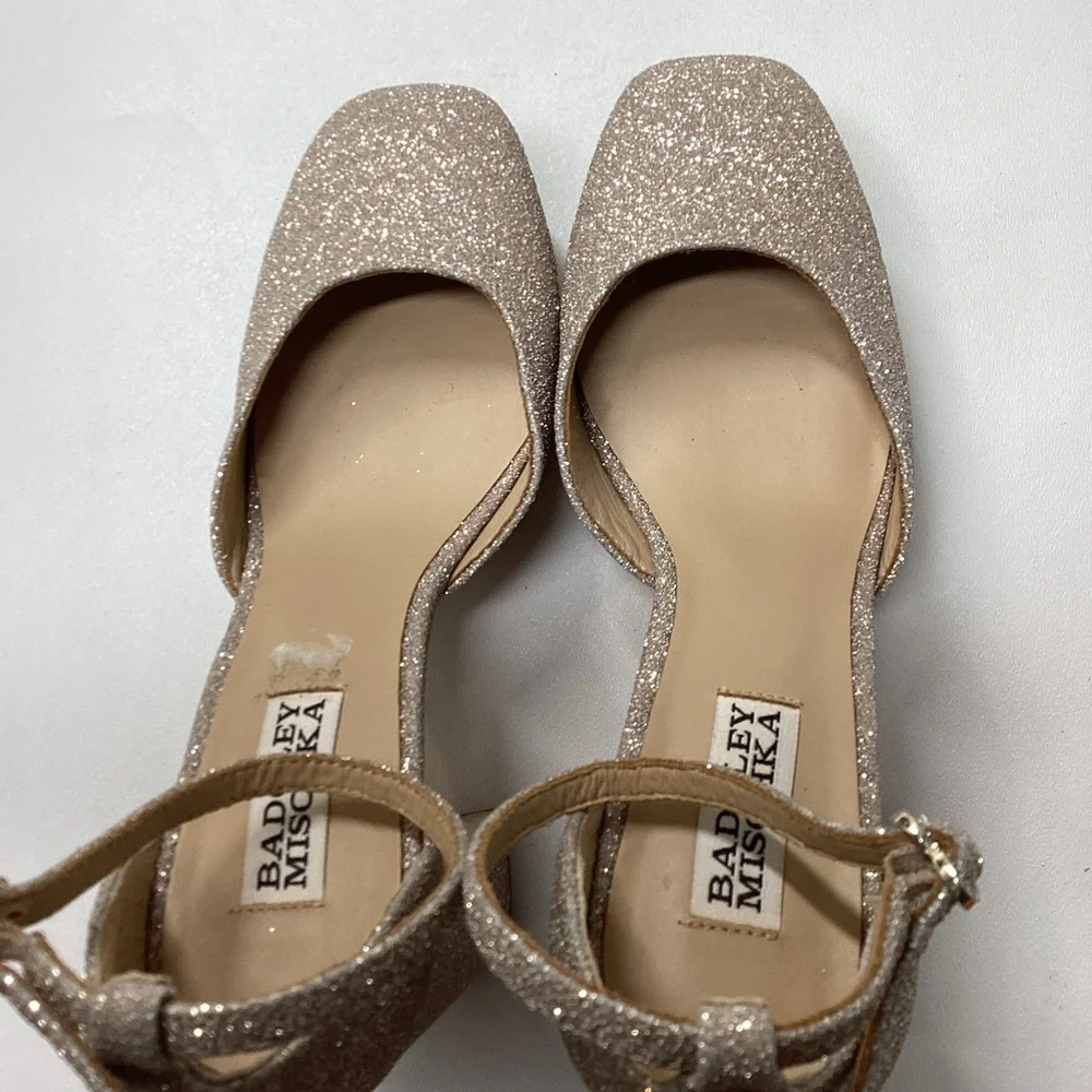 Badgley Mischka Jayda Ankle‎ Strap Platform Pumps Size 7.5