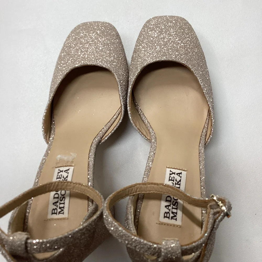 Badgley Mischka Jayda Ankle‎ Strap Platform Pumps Size 7.5