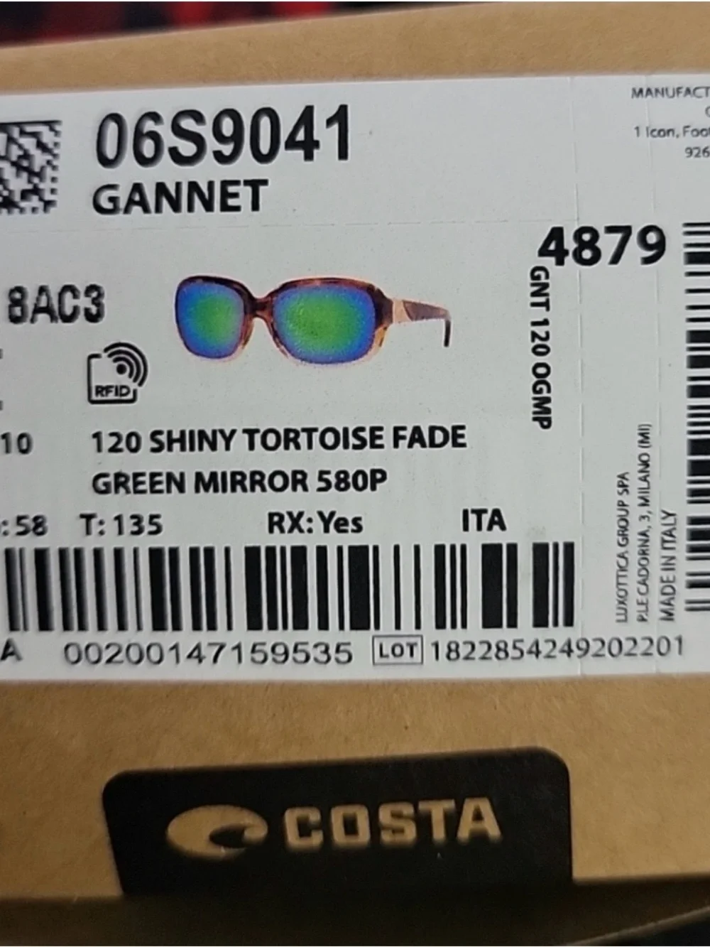 Costa stylish tortoiseshell