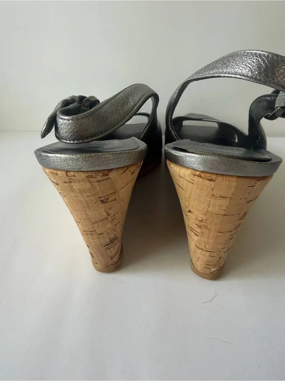 Stuart Weitzman metallic silver