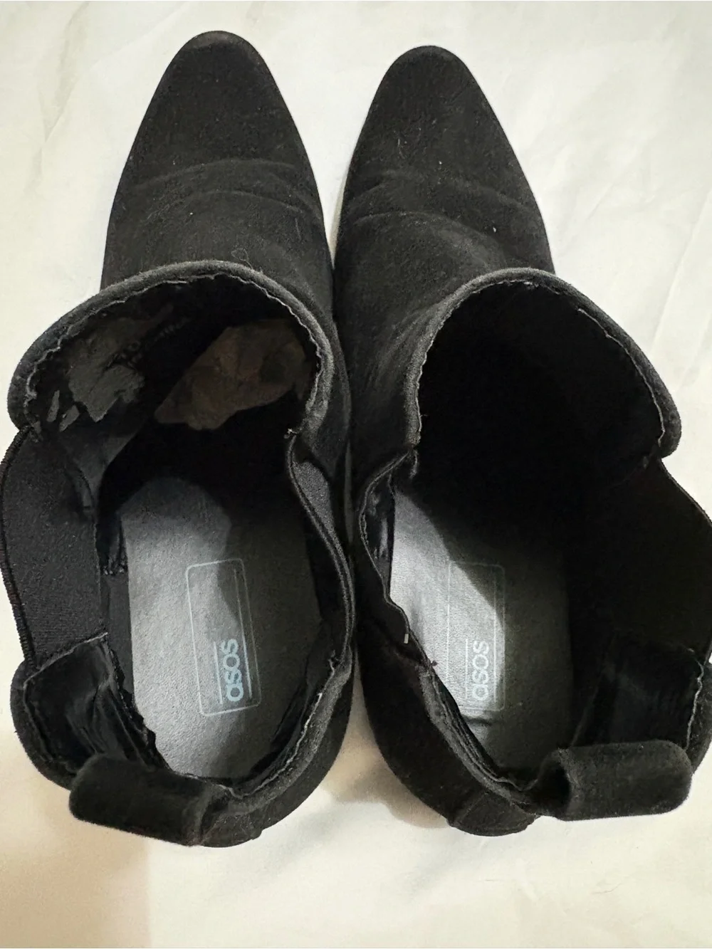 ASOS black suede