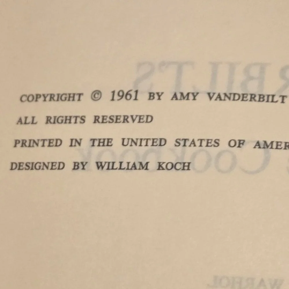 Amy Vanderbilt step back