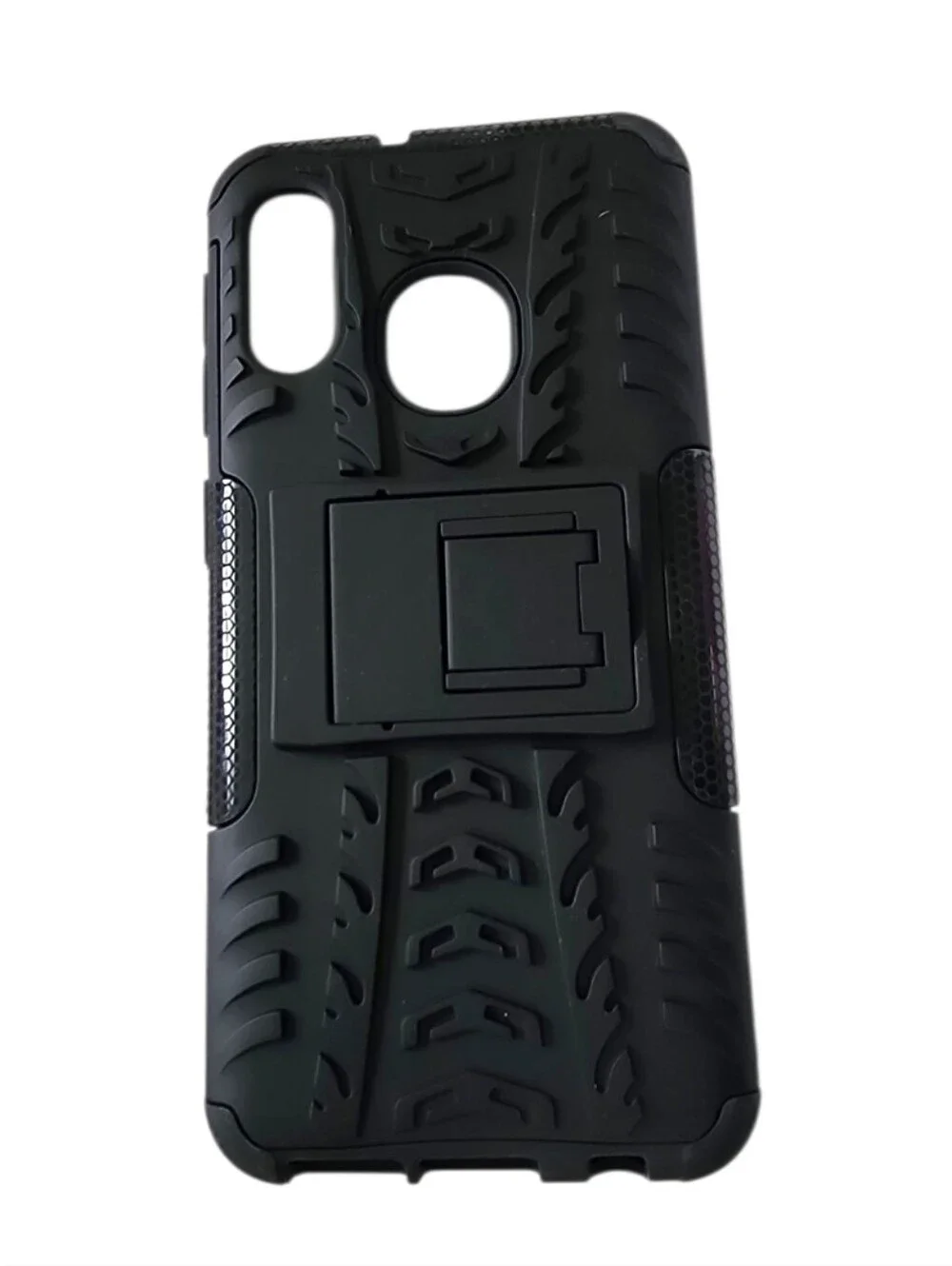 Durable Black Rugged Phone Case with Kickstand For Samsung Galaxy A10