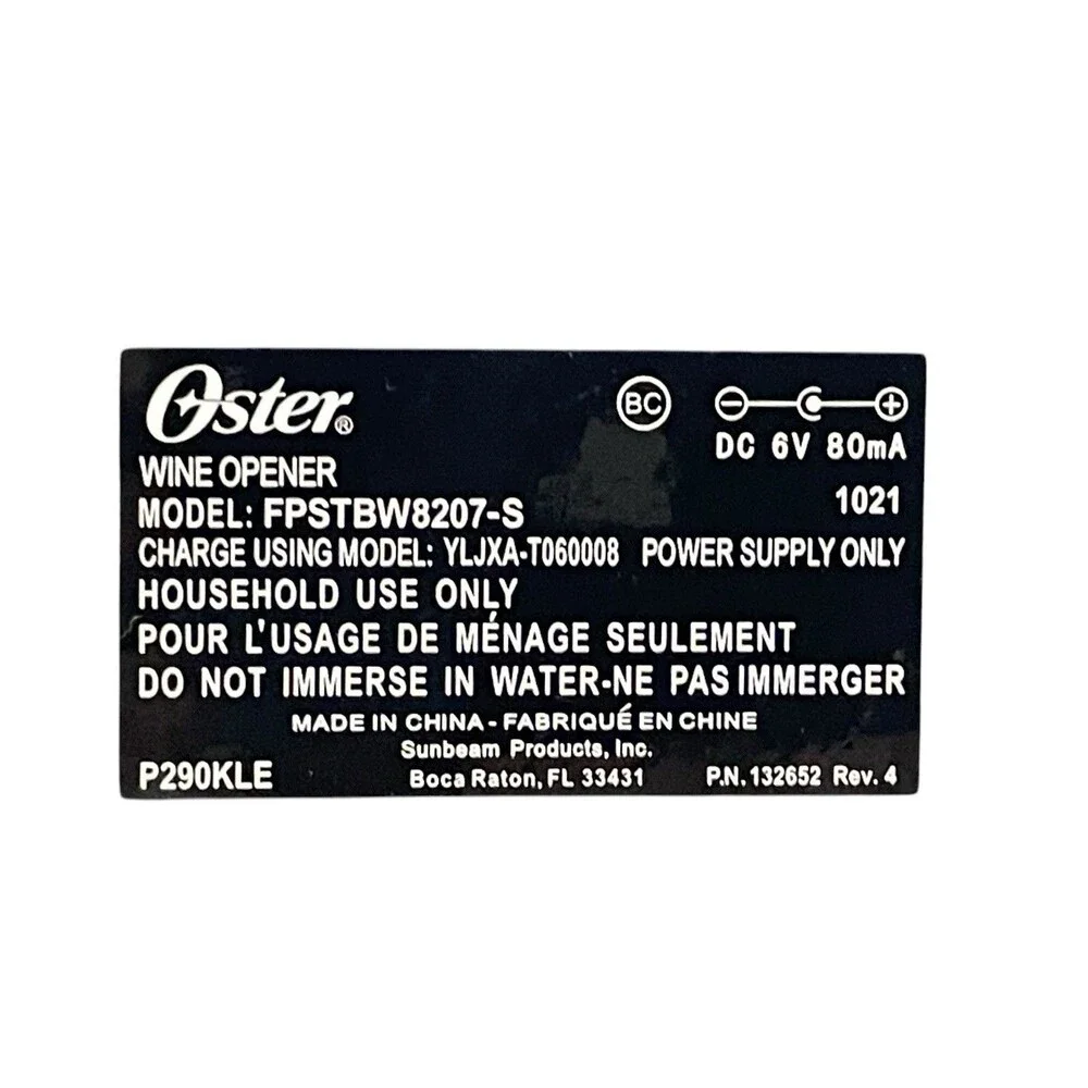 Oster opener charger item