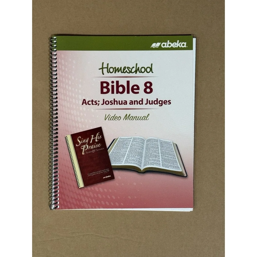 ABEKA Homeschool Video Manual Bible 8 Acts Joshua And Judges Brand New