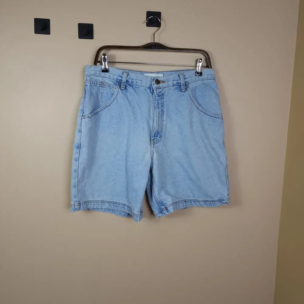 Vintage Canyon River Ladies Baggy Light Wash Jean Shorts Size 11