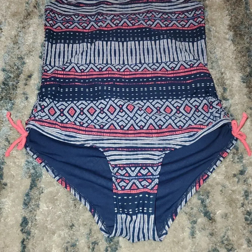Old Navy Tribal Print One - Piece Swimsuit || Sz 14 || EUC