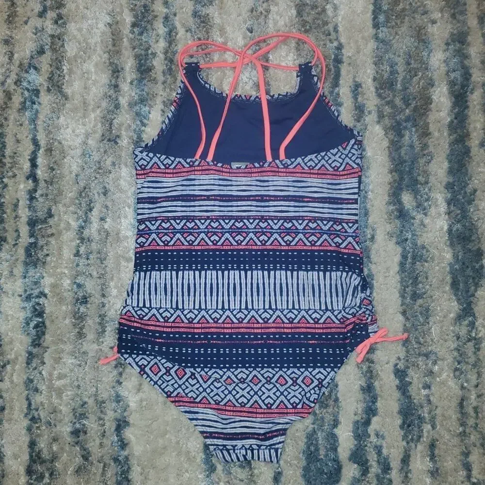 Old Navy Tribal Print One - Piece Swimsuit || Sz 14 || EUC