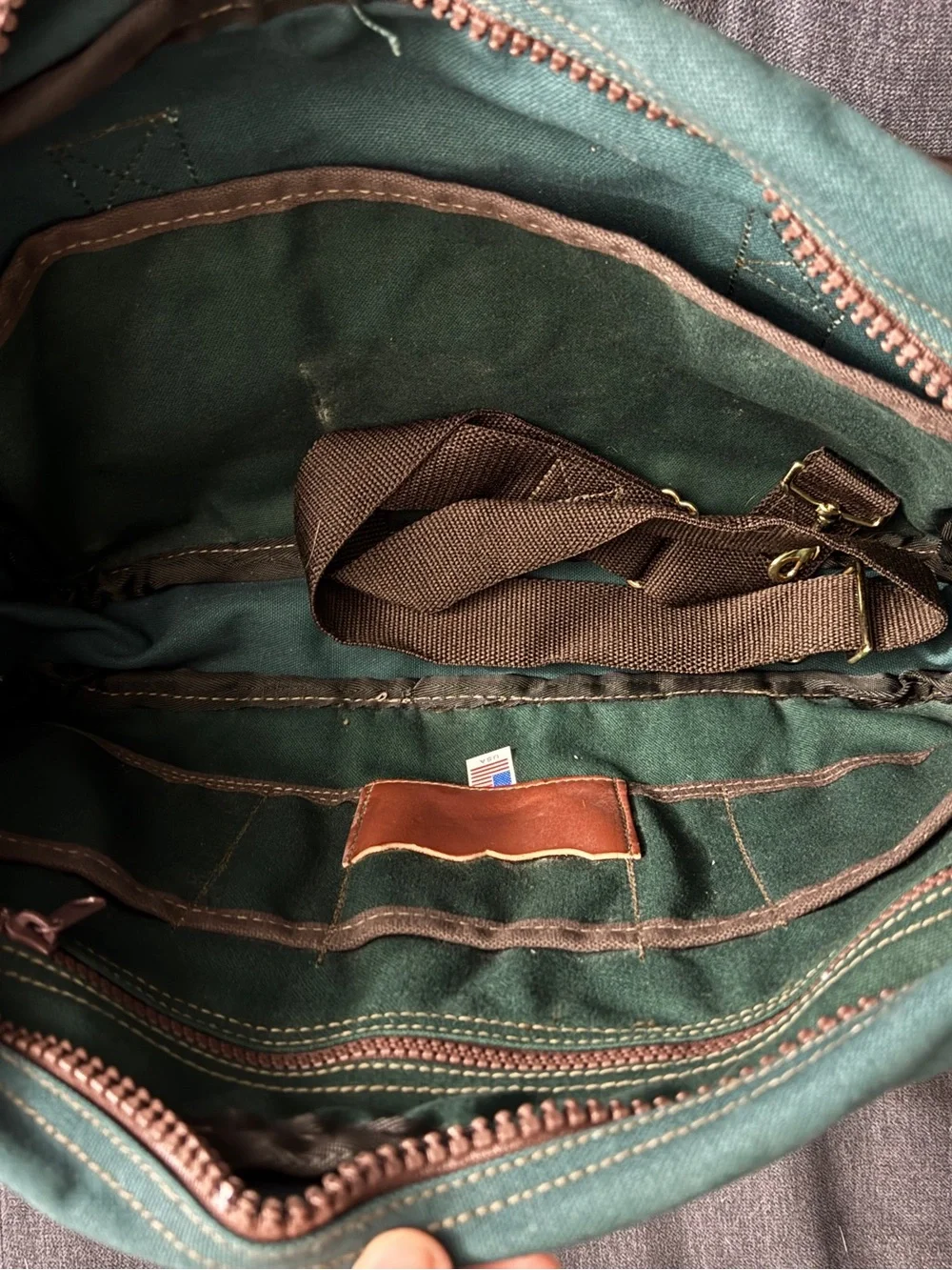 Duluth Pack everyday green use