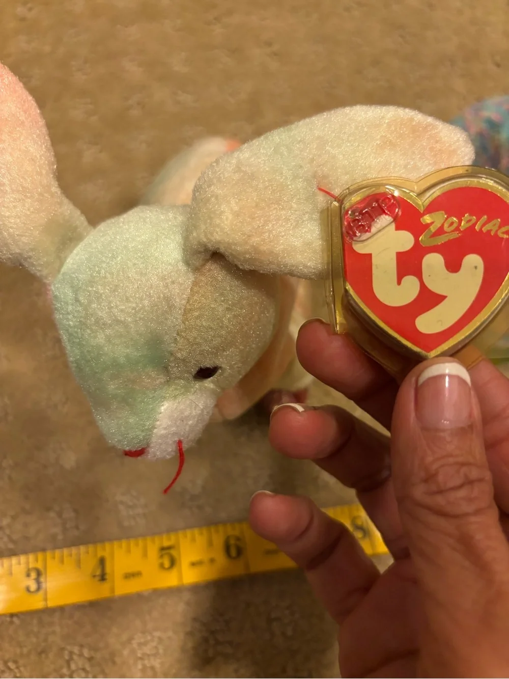 LOT 5 Ty Beanie Babies - Multicolor Plush Animals