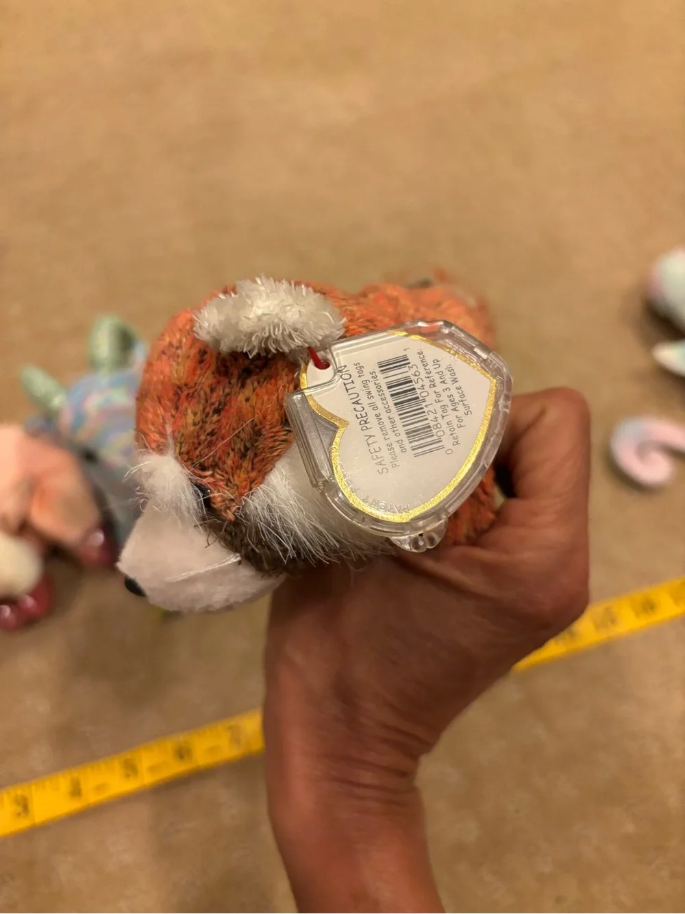 LOT 5 Ty Beanie Babies - Multicolor Plush Animals