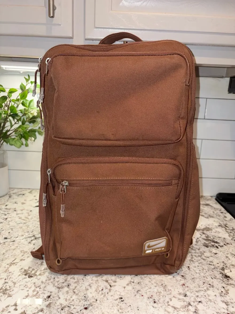 Nike Utility 2.0 Brown Backpack Preowned Good Cond Some Spots