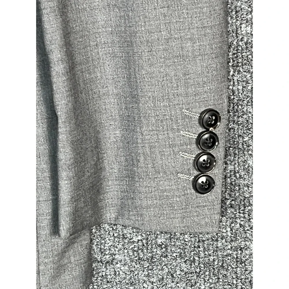 NWT Hardy Amies Savile Row London Men's Grey Wool Blazer Suit‎ Jacket 38R Slim