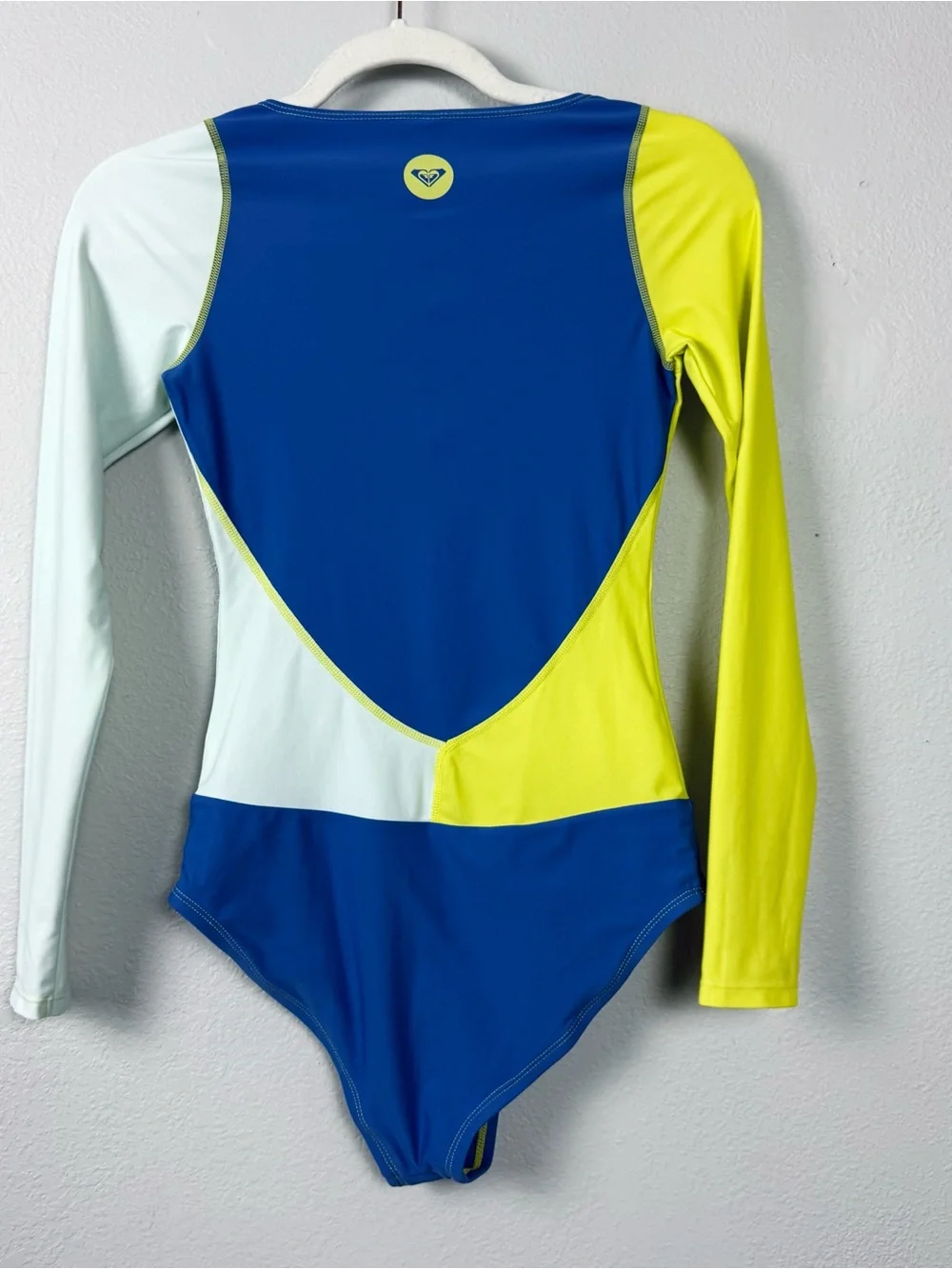 Roxy High Line Rash Guard Suit Women’s S Long Sleeve One Piece Swimsuit Multi