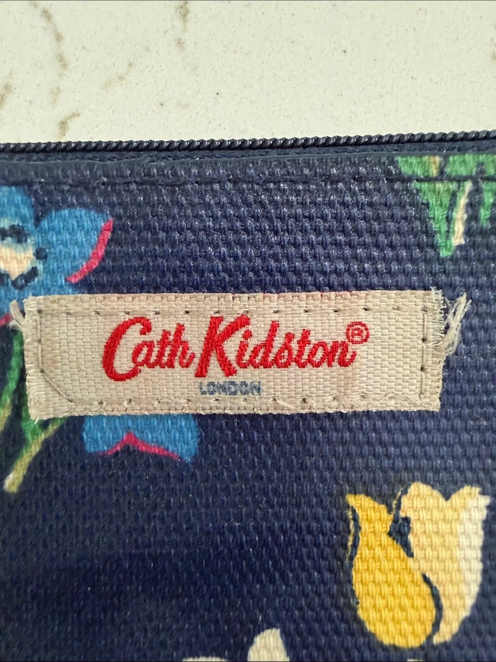 Cath Kidston navy zip