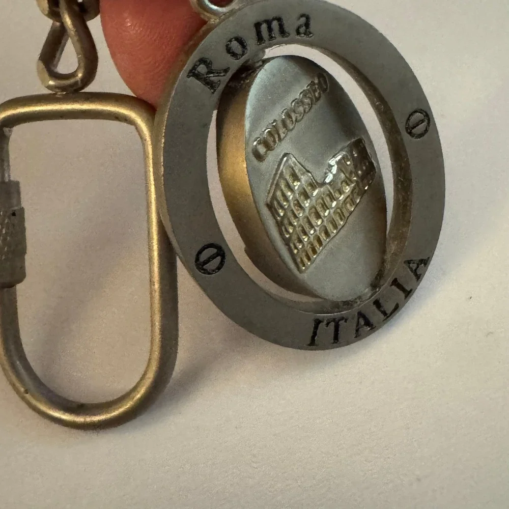 Roma Italia Keychain St Peters Basilica Colosseo Landmark‎ Travel Souvenir