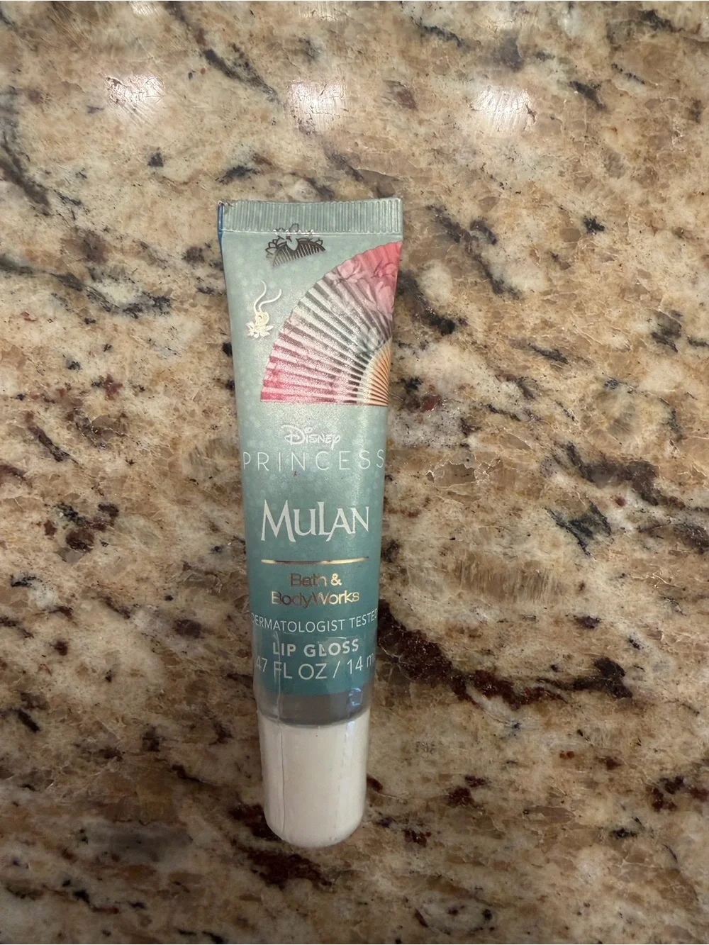 Bath & Body Works Mulan Lip Gloss - Teal and Pink Accents